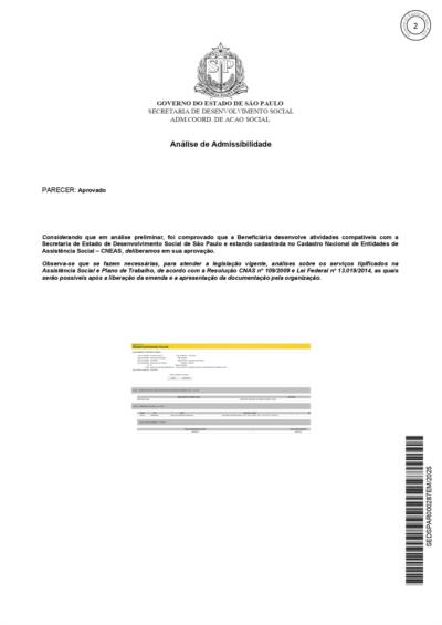 Emenda Parlamentar - PROCESSO Nº SEDS-PRC-2025-00086-DM